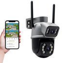 Câmera de Segurança Wi-Fi Dual 4K